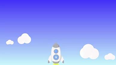 天空云朵火箭升空MG视频的预览图